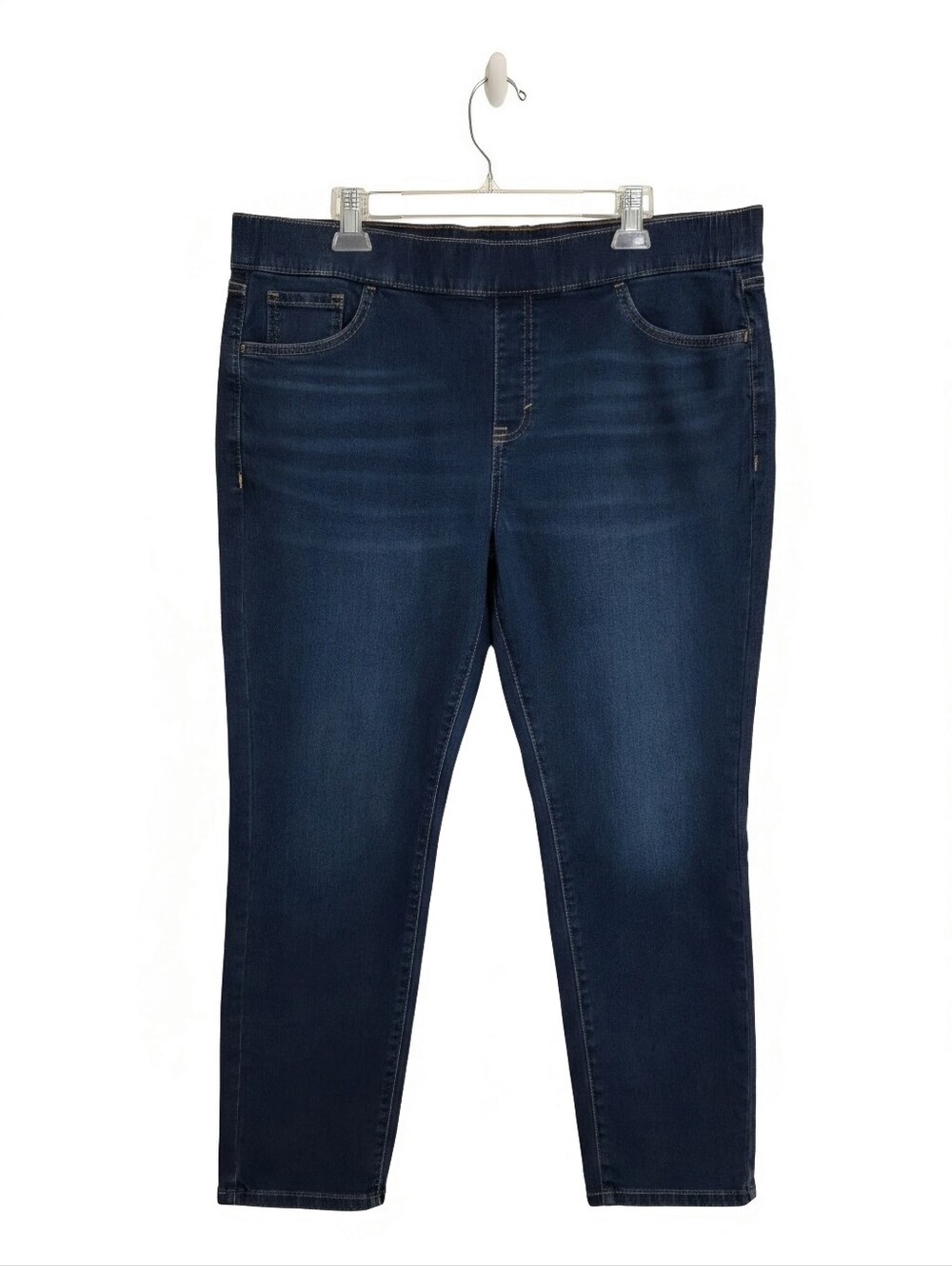 EVRI Indigo Blue Stretch Jeggings - Slim Waistband - Picture 2 of 13